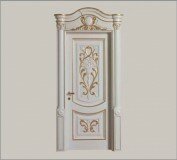 элитная дверь Luigi XVI 4014-QQ-INT   Pennellato bianco e oro